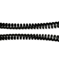 Cable Espiral Blindado de PU/PVC Negro, Blanco y Naranja de 2, 3, 4, 5, 6, 8 y 12 Núcleos, Cable en Espiral Personalizado