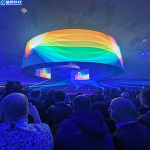 Pushunled đầy đủ-sexy ma thuật gương hiển thị lớn LED màn hình quảng cáo linh hoạt mềm cong cho cửa hàng bán lẻ hội nghị thang máy - Product Image 2