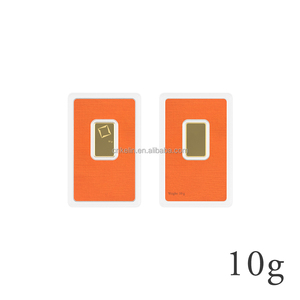 Vente en gros de lingots d'<span class=keywords><strong>or</strong></span> factices en cuivre non magnétique, style Suisse, plaqués <span class=keywords><strong>or</strong></span>, en laiton, 1oz, 1g/2.5g/5g/10g/20g/31g/50g - Product Image 5