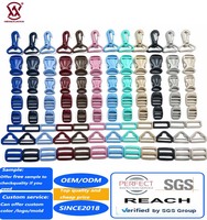 Boucle à dégagement latéral en plastique personnalisée, crochet en plastique, anneau en D, boucle coulissante robuste pour collier d'animal, sac à dos, sangle de bagage, quincaillerie