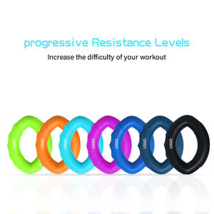 Anneau de résistance en caoutchouc pour exercices des doigts, <span class=keywords><strong>renforcement</strong></span> de la main, logo OEM personnalisé - Product Image 4