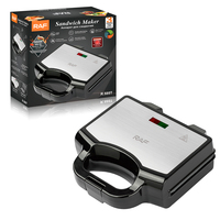 Offre Spéciale électrique de haute qualité 2 tranches Panini Grill grille-pain Triangle Sandwich gaufrier pour le petit déjeuner