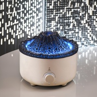 Diffuseur d'arômes volcanique à anneaux de fumée d'air, humidificateur, best-seller, flamme bicolore, montagne ultrasonique 3D, portable, alimentation USB, maison, voiture 1
