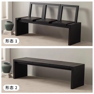 Light Luxury Modern Solid Wood Multi-Purpose <b>Stool</b> Quiet Style Ottoman <b>Bedroom</b> Bed End Living Room Shoe Changing - Product Image 3