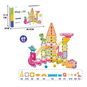 ELI TOYS – Vente directe usine – Ensemble de 69 blocs magnétiques dinosaures – Jouets éducatifs pour enfants – Éveil précoce – Circuit de billes magnétique 3D - Product Image 4