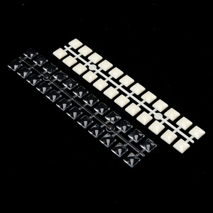 24 puntas de exhibición de esmalte de uñas cuadradas de base plana, tabla de colores de plástico para práctica de arte de uñas - Product Image 6