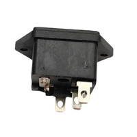 Nouvelle arrivée 10A 250V AC IEC 320 C14 prise d'entrée d'alimentation avec porte-fusible 5*20 prise C14 avec chapeau étanche