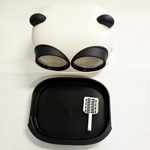 <span class=keywords><strong>Bac</strong></span> à litière pour chat <span class=keywords><strong>avec</strong></span> capot, entrée double, style panda, <span class=keywords><strong>avec</strong></span> tiroir et pelle à litière - Product Image 6