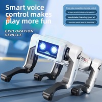 Perro Robot Eléctrico de Simulación con IA, Juguete de Nuevo Modelo para Niños, Control por Voz, Programación Inteligente, Reloj de Escritorio