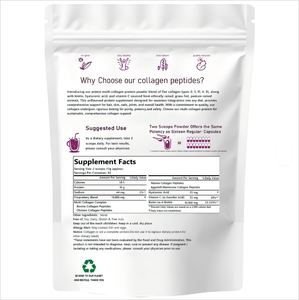 אבקת חלבון רב-קולגן לא בטעם ויטמין c חומצה ביוטין ויטמין c-תוסף מזין - Product Image 3