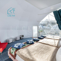 Tente igloo dôme extérieur de 6m Dôme de glamping en PVC Maison dôme en verre de luxe