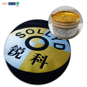 SOLLYD Metallic Silikon Golden Silber <span class=keywords><strong>Glitter</strong></span> Pearl Chamäleon Silikon Siebdruck farbe Wärme übertragungs tinte - Product Image 1