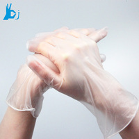 Gants en vinyle jetables transparents pour aliments