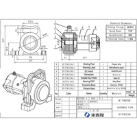 Moteur électrique minier 1,5 kW certifié CE CCC, collaborant avec les entreprises Fortune 500, moteur asynchrone à norme européenne, moteur à vibrations