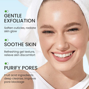 KORMESIC Gel Nettoyant Visage Exfoliant et Apaisant 80g, Contrôle du Sébum, Améliore le Teint Terne, Acide de Fruits, Vente en Gros - Product Image 3