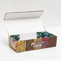 Boîte cadeau magnétique en papier recyclable avec logo personnalisé Boîte en carton rigide magnétique pliable de luxe avec couvercle magnétique