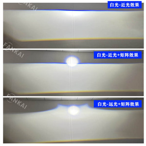 FANKAI X3 Faros Antiniebla LED para Automóvil, Lentes Bi-xenón de 3 Pulgadas, Triple Haz Directo, Resistentes al Agua, Luces Altas/Bajas - Product Image 1