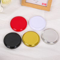 Grande Vente : Bocal de Rangement en Verre Rond et Droit de 30ml à 1000ml, Vide, Hermétique, pour Cornichons, Aliments, Confitures, avec Couvercle en Fer Blanc