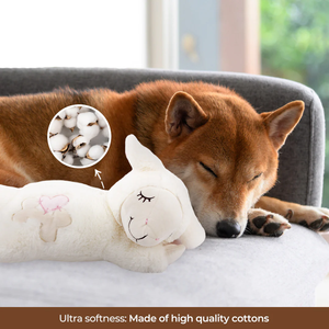 AFP ของเล่นเพื่อลดความวิตกกังวลของสุนัขแมวของเล่นช่วยในการนอนหลับตุ๊กตาผ้านุ่มยัดนุ่นของเล่นหัวใจสุนัขของเล่นสำหรับสัตว์เลี้ยง - Product Image 3