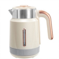 Bouilloire électrique sans fil en acier inoxydable de 1,8 L, 1500 W, à ébullition rapide, avec protection de sécurité, vente en gros