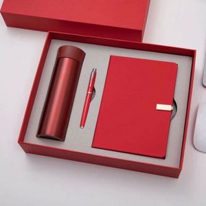 Wholesale Corporate Leather Notebook Gift Sets With Bottle Customizable Luxury A5 Diary Thermos Cup Pen Note Book Gift Box - Product Image 2