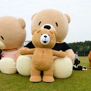 Efun Lange Vacht Reuze Opblaasbaar Wandelende Panda Mascottekostuum Lang Haar Poolbeer Teddy Mascottekostuum Panda voor Volwassenen - Product Image 6