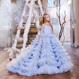 ML014 Abito da Principessa per Bambina, Costume per Esibizioni, Compleanni, Recite di Pianoforte, Abito da Sera per <span class=keywords><strong>Bambini</strong></span>, Abito da Hostess - Product Image 6