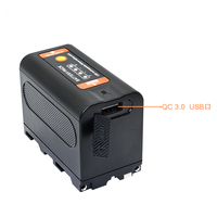 Batterie rechargeable de remplacement PD-30W NP-F780 4400mAh pour appareils photo compatible avec NP-F970/F960/F950/F770/F570/F550/FX3/FX30/A7