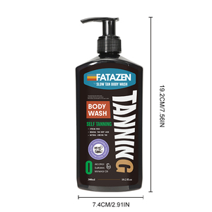 FATAZEN, venta al por mayor, aceite de coco Natural puro vegano, bronceado no pegajoso, Sun Kissed Glow, Gel de ducha autobronceador, lavado corporal para mujeres - Product Image 6