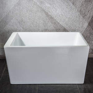 <span class=keywords><strong>Baignoire</strong></span> autoportante rectangulaire en acrylique blanc de luxe, <span class=keywords><strong>petite</strong></span> taille - Product Image 5