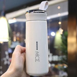 Creative Fashion 400ml Eco-Friendly <b>Glass</b> <b>Water</b> <b>Bottle</b> Custom Logo High Temperature Resistance Double Wall Thermal Insulation - Product Image 5