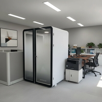 Cabines de travail insonorisées UNIBOOTH modernes, mobiles, durables et multifonctionnelles pour la maison, le bureau, les immeubles de bureaux, les supermarchés et les parcs