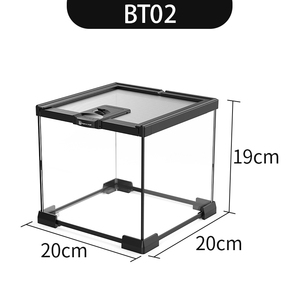 Terrarium en <span class=keywords><strong>verre</strong></span> 700c L, réservoir de <span class=keywords><strong>verre</strong></span> avec paysage écologique, corne de grenouille, araignée, protection, lizard tortue - Product Image 3