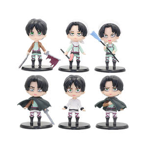 Nouveau Style 6 pièces ensemble <span class=keywords><strong>Shingeki</strong></span> <span class=keywords><strong>no</strong></span> <span class=keywords><strong>Kyojin</strong></span> figurines ensemble Q version modèle attaque sur Titan Anime figurines - Product Image 6