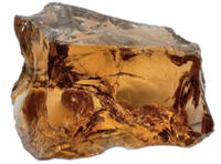 Roches en verre concassées de scories d'ambre de pierre de Brown pour le paysage de gabion