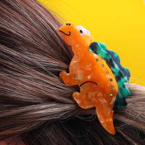 Pince à cheveux créative mignonne en acétate de <span class=keywords><strong>dinosaure</strong></span> Kawaii pince à cheveux pour femmes accessoires - Product Image 1