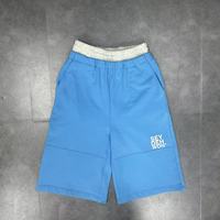 Celana Pendek Double Waist Setelan Lutut untuk Pria 100% Katun Bordir Celana Pendek Streetwear Unisex