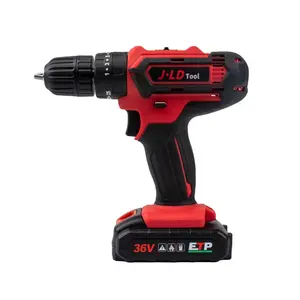 36 v Brush Power Screwdriver Drill Machine Cordless Hammer Drill Cordless Drill