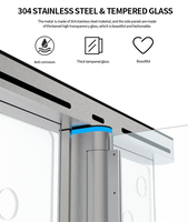 High Security Swing Barrier Turnstile Stainless Steel Face Recognition Brushless Motor Access Control Gate