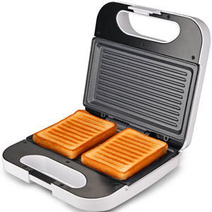 Sandwichera San-Grillbl de 750W, Blanca, para 2 Rebanadas, para Uso en la Cocina del Hogar - Product Image 1