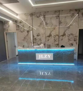 เคาน์เตอร์บาร์บีคิวแบบสั่งทำพิเศษสำหรับร้านอาหาร พร้อมโต๊ะหินตกแต่ง เคาน์เตอร์แคชเชียร์สำหรับร้านอาหาร เคาน์เตอร์บาร์ เคาน์เตอร์ต้อนรับ - Product Image 4