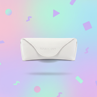 Boîte à lunettes en PU rectangulaire personnalisée avec logo, motif dessin animé, style semi-rigide simple, ensemble d'emballage pour 12 paires de lunettes