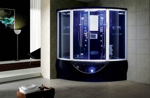 Factory Big Sale Large Sliding Aluminium Frame Steam <strong>Shower</strong> <strong>Room</strong> Sauna <strong>Shower</strong> Steam <strong>Room</strong> Combine with Hot Tub Massage Bathtub - Product Image 2