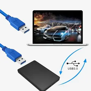 USB 3.0 ila USB kablosu erkek erkek M/M tip A USB 2.0 3.0 uzatma kablosu