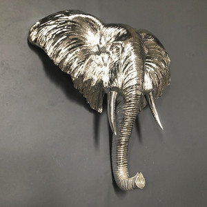 Escultura de Pared con Cabeza de Elefante de Resina Nórdica, Venta Caliente 2022, Estatua de León de Fibra de Vidrio para Decoración del Hogar - Product Image 5