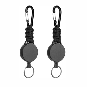 Carrete de insignia retráctil negro para protección contra caídas de seguridad Dispositivos anticaída con uso de alta calidad en seguridad exterior o interior - Product Image 1