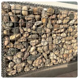 Anti-pas kaynaklı Gabion kutusu sıcak daldırma galvanizli kaynaklı taş gabionlar 200x100x50 kaynaklı gabion sepeti satış için