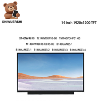 Layar Lcd A+ 14 "Baru Asli TFT 1920*1200 EDP 40Pin X140NV4J R0 TL140VDXP10-00 M140NW4D R6 R3 R5 RC B140UAN05.1 B140UAK03.1