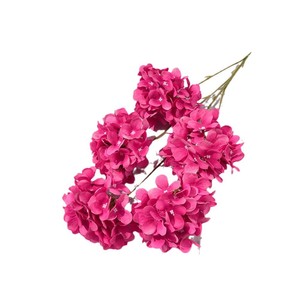 Bouquet de fleurs artificielles d'hortensia à 5 têtes, fleurs en soie réalistes, pour décoration de mariage, de maison et accessoires de photographie - Product Image 5