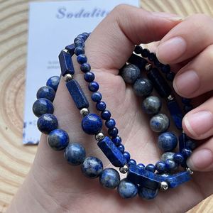 Bracelet en pierre naturelle avec perles de verre colorées pour l'ancrage et la mise en équilibre, compatible FBA pour les grossistes, option d'expédition assurée - Product Image 1